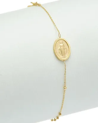 Italian Gold, Inc 18K Italian Gold Adjustable Length Rosary Bracelet