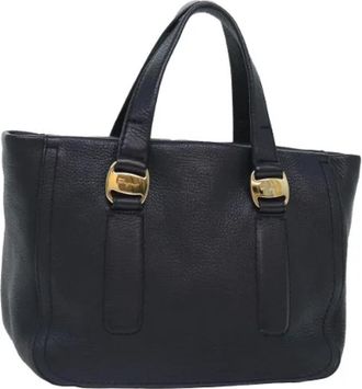 Ferragamo Tweedehands leren handtassen - Dames - Vintage Handtas - Zwart - ONE Size - Vintage