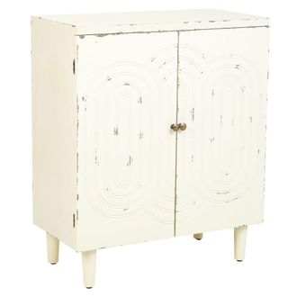 Wanderlust Deco Aparador de madera de 2 puertas 70x35x84