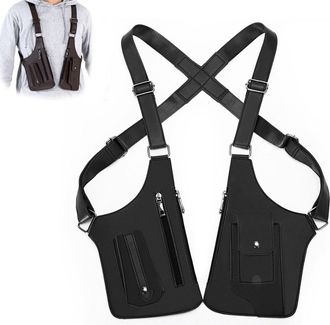 Generic Premium Leather Adjustable Underarm Shoulder Bag, Anti-Theft Hidden Bag, Stylish & Ergonomic for Men Women (Black)