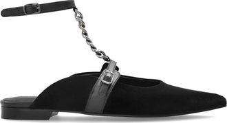 Munthe Fluwelen ballerinas Perma - Dames - Ballerinas - Zwart - 38 EU - Leer - Schoenen
