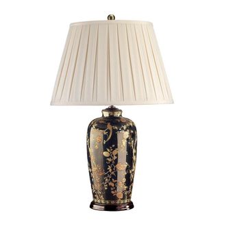 Netlighting Blackbirds 1 Light Table Lamp Black Gold E27