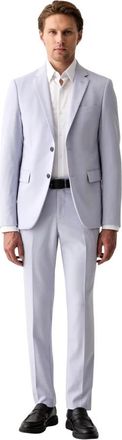 Lindbergh Tweedelig pak 30-61040 - Heren - Business pakken - Blauw - M - Tweed - Kostuums