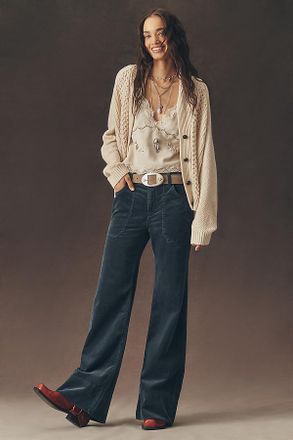 Pilcro The Rylan High-Rise Flare Jeans by Pilcro: Corduroy Edition