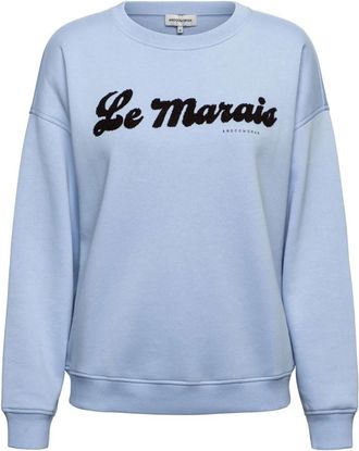 &Co Woman Hoodies & sweatvesten, Dames, Blauw, XS, Katoen, Le Marais Sweater