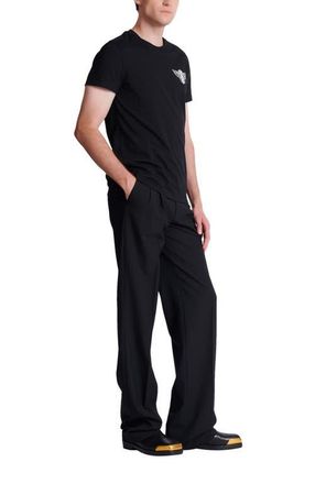 Balmain Emblem Printed T-shirt in Black at Nordstrom, Size Xxx-Large