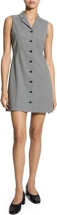 Theory Houndstooth Sleeveless Minidress in Black Multi - A0P at Nordstrom, Size 00