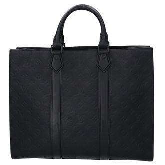 Louis Vuitton Black Leather Tote Bag (Pre-Owned)