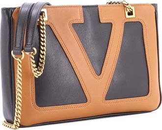 Valentino Garavani Viva Superstar kleine shopper met ketting - Zwart