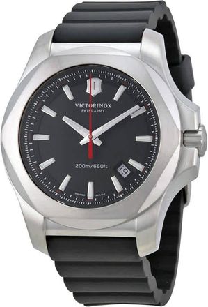 Victorinox by Swiss Army Swiss Army I.N.O.X Black Dial Black Rubber Mens Watch 241682.1