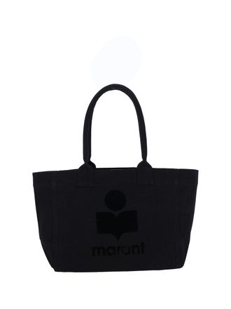 Isabel Marant Black Yenky Zipped Cotton Tote