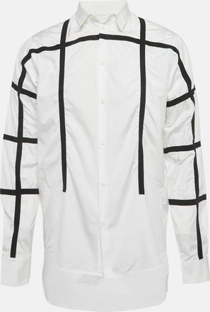 Dsquared2 White Tape Trim Cotton Shirt