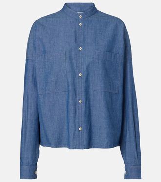 Loro Piana Camisa Gyles de chambray de algod&oacute;n