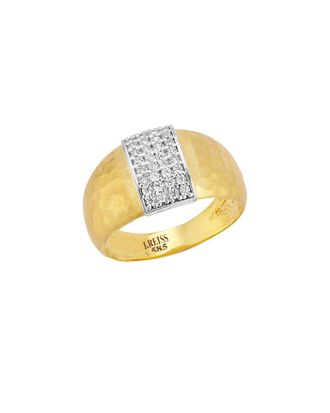 I.Reiss Company 14K 0.24 Ct. Tw. Diamond Hammered Dome Ring