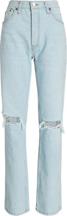 Re/Done Straight Jeans - Dames - Regular Fit Jeans - Blauw - W25 - Jeans
