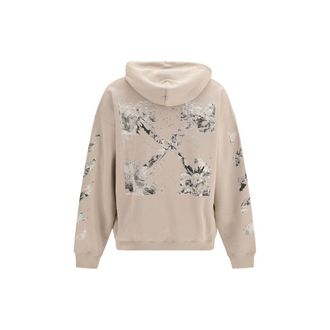 Off-white Mens Beige Cotton Sweatshirt Clothing
