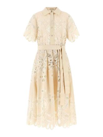 Elie Saab Carving embroidery dress