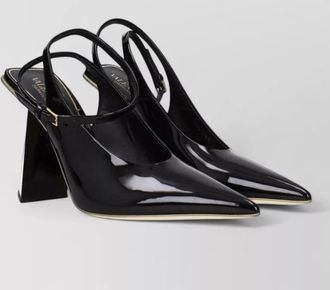Valentino Garavani patent leather slingback sandals