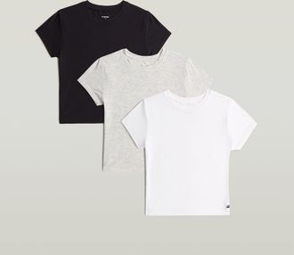 G-Star Cropped T-Shirt Set van 3 - Meerkleurig - Dames