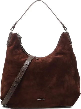 Coccinelle Borsa a spalla in pelle scamosciata - Marrone