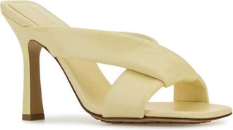 Bottega Veneta Womens Riva Mule Yellow Calf Sandal