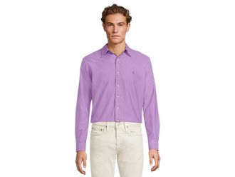 Polo Ralph Lauren Classic Fit Garment-Dyed Oxford Shirt Mens Clothing Aix Lavender : LG, Cotton