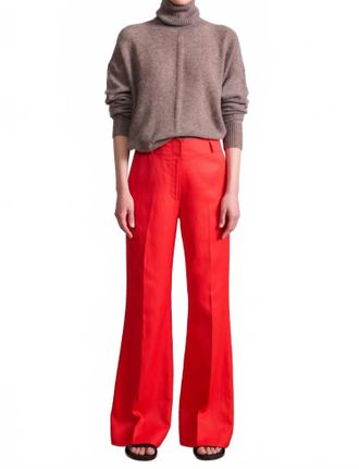 Apiece Apart Adi Wide Leg Trousers In Tigerlily