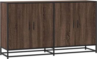 vidaXL Vidaxl - Aparador Madera De Ingenier&iacute;a Marr&oacute;n Roble 134x35x76 Cm