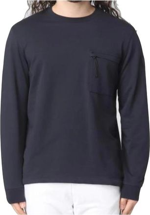Woolrich Truien - Heren - Sweatshirts - Blauw - 2XL - Katoen - Hoodies & sweatvesten