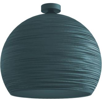 Lumicom Focus Plafoniera, 1X E27, max 42W, metallo, blu mediterraneo/bianco, D.40cm - Lumicom
