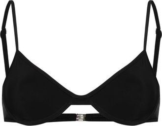 Toteme underwire half-cup bikini top - women - Fabric - L - Black