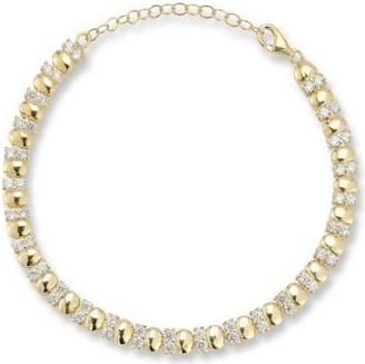 Sphera Milano Cubic Zirconia Pebble Bracelet in Gold at Nordstrom Rack