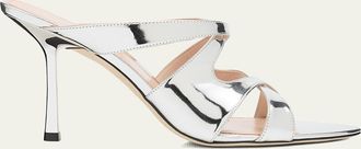 Stuart Weitzman 85mm Rubie Strappy Leather Sandals