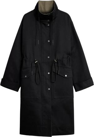 SOEUR Soeur - Luce Reversible Parka - Dames - Mantels - Zwart - Maat: XS Katoen