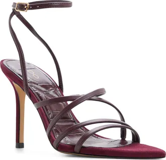 Aldo Solania Ankle Strap Pointed Toe Sandal in Burgundy at Nordstrom, Size 7.5