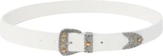Pinko Riemen - Dames - Riemen - Wit - XS - Leer - Accessoires