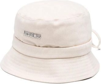 Jacquemus White Le Bob Gadjo Solid Bucket Hat