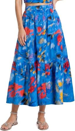 Change of Scenery Joanna Tiered Maxi Skirt in Larkspur Bay at Nordstrom, Size X-Small/small