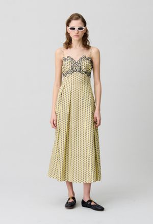 Claudie Pierlot Robe longue d&eacute;collet&eacute;e