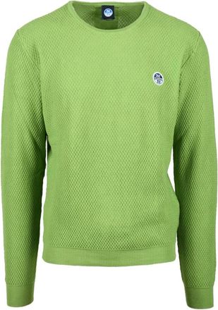 North Sails Truien & Vesten, Heren, Groen, M, Katoen, Rondgebreide trui
