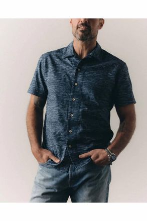 Taylor Stitch Davis Short Sleeve Shirt In High Seas