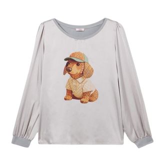 Oltre Donna, Top, Grigio, L, new