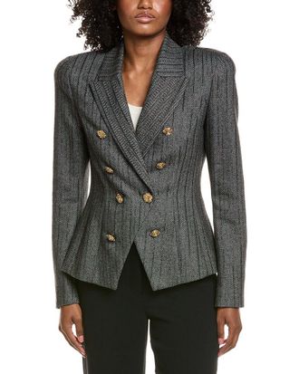 L'agence LAgence Bethany Structured Wool-Blend Blazer
