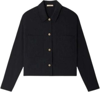 Sessun Blouses & Shirts - Dames - Overhemden - Zwart - M - Overhemden