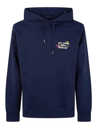 Dr&ocirc;le de Monsieur Vine Embroidered Slogan Hoodie