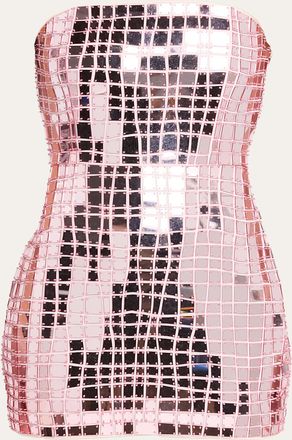 Retrof&ecirc;te Kaleido Strapless Mini Dress