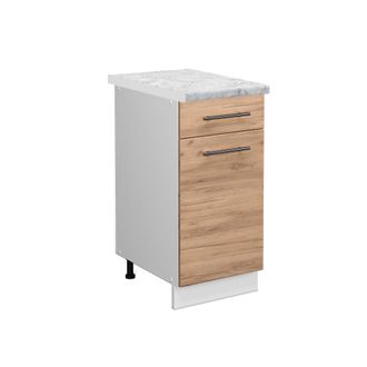 Vicco Mueble Bajo De Cocina Fame-line, Roble Dorado, 40 Cm, Et M&aacute;rmol
