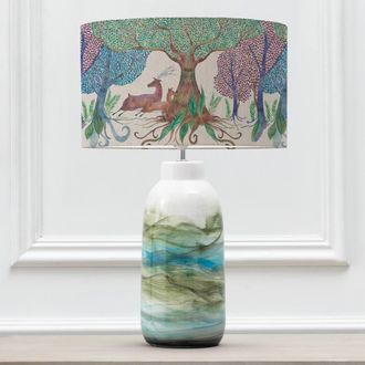 Voyage Maison Javary Table Lamp With Willow Woods Eva Lampshade in Blue