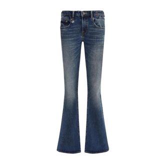 R13 Flare Jeans met Medium Taille - Dames - Bootcut Jeans - Blauw - W29 - Katoen - Jeans
