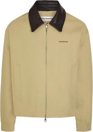 Cole Buxton Shirt - Heren - Zomerjassen - Beige - XL - Leer - Jassen